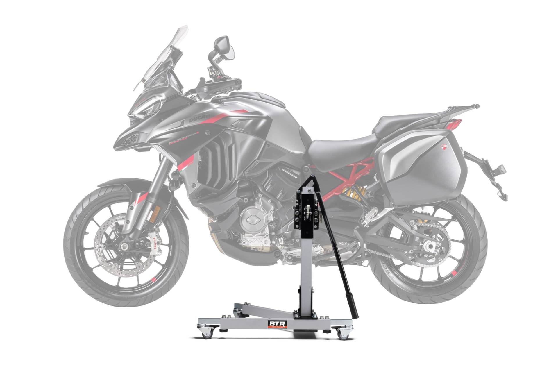 Zentralständer EVOLIFT® für Ducati Multistrada V4 S Grand Tour 24- Shadow Edition (Grundfarbe: Grau) von BTR Born to Ride