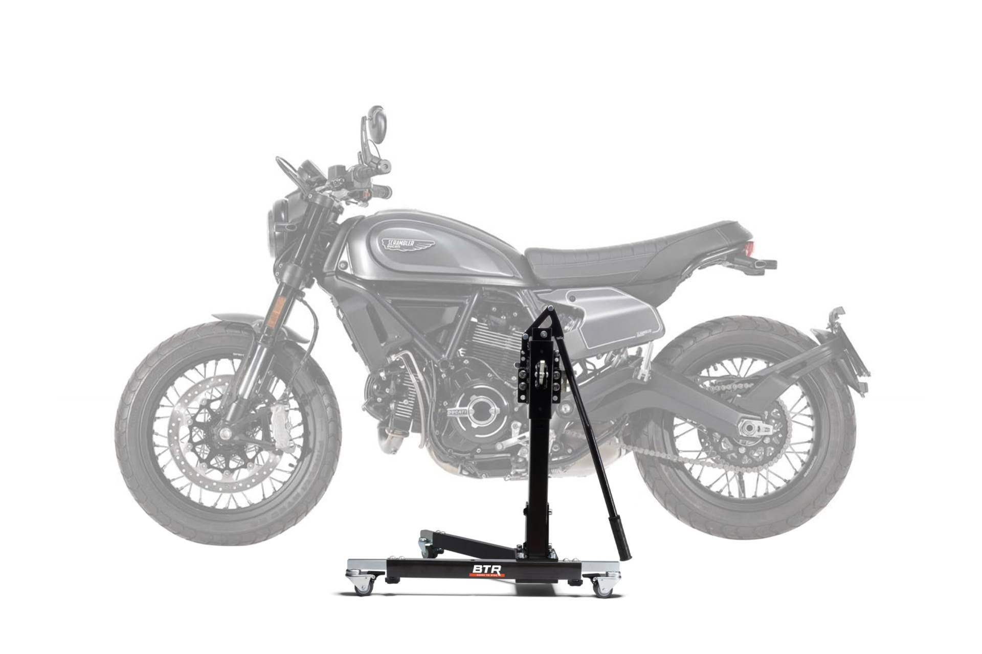 Zentralständer EVOLIFT® für Ducati Scrambler Nightshift 21- Black Ops Edition (Grundfarbe: Schwarz) von BTR Born to Ride