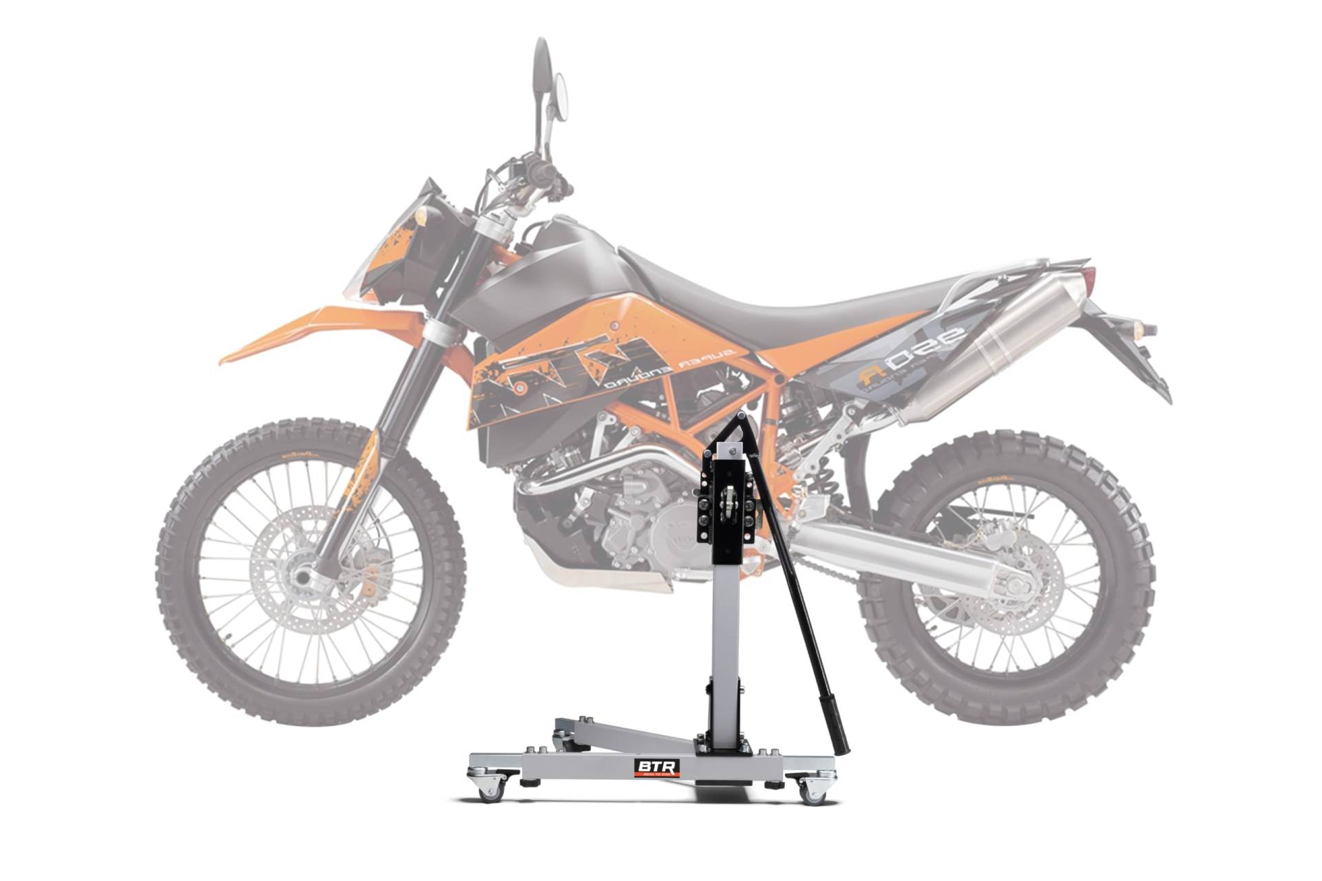 Zentralständer EVOLIFT® für KTM 950 Super Enduro 06-08 Shadow Edition (Grundfarbe: Grau) von BTR Born to Ride