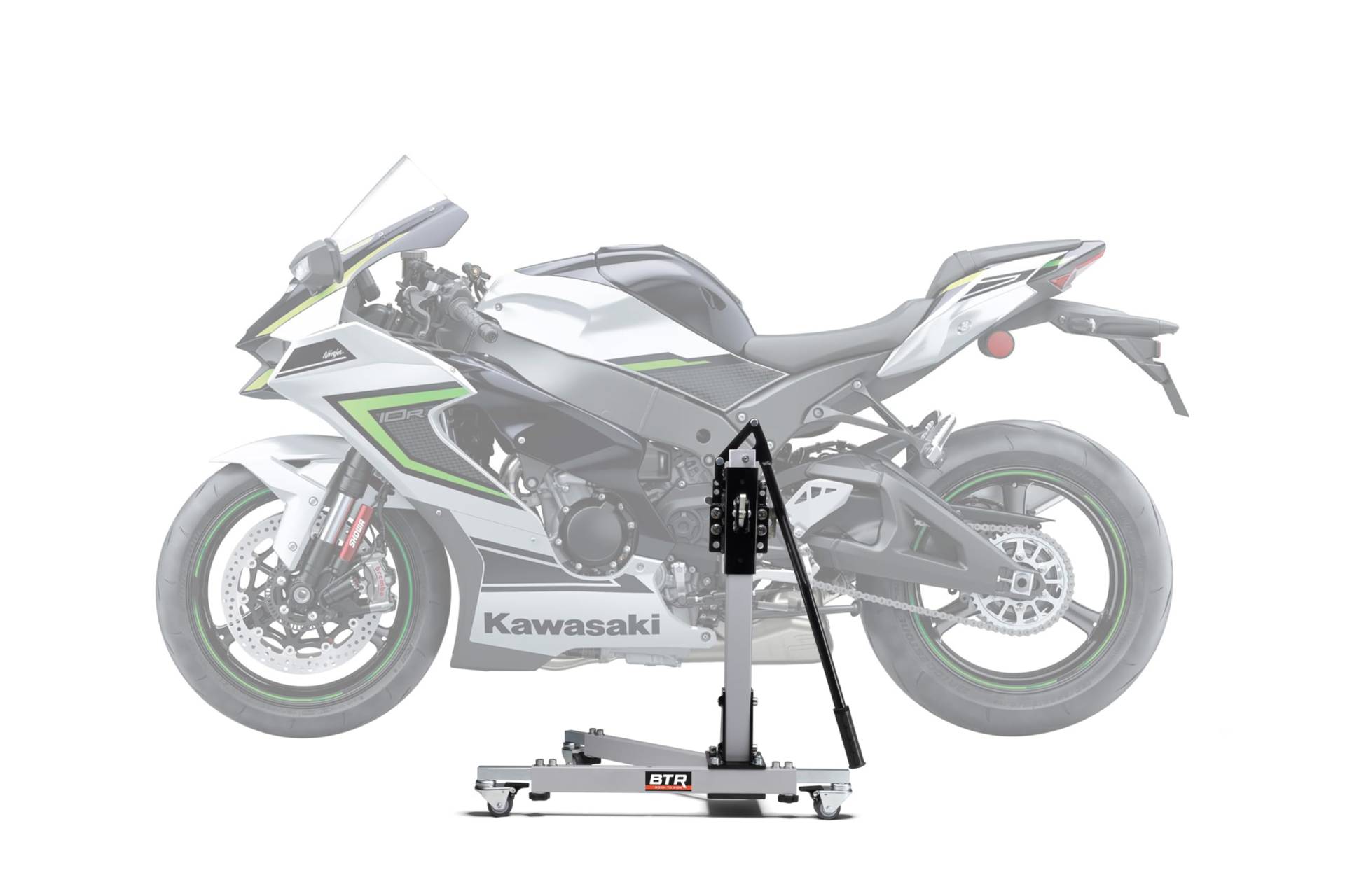 Zentralständer EVOLIFT® für Kawasaki Ninja ZX-10RR 22- Shadow Edition (Grundfarbe: Grau) von BTR Born to Ride