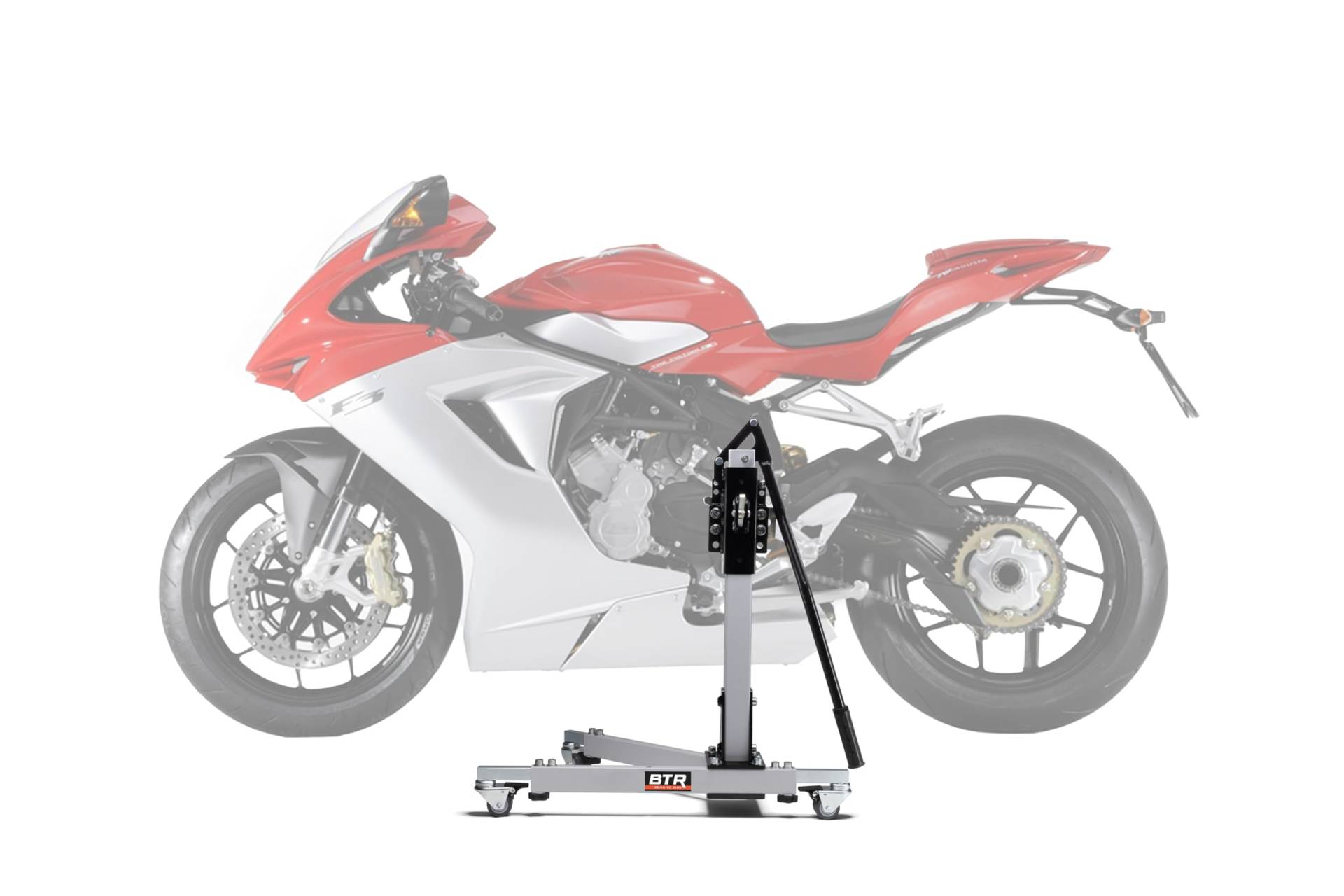 Zentralständer EVOLIFT® für MV Agusta F3 675 12-20 Shadow Edition (Grundfarbe: Grau) von BTR Born to Ride