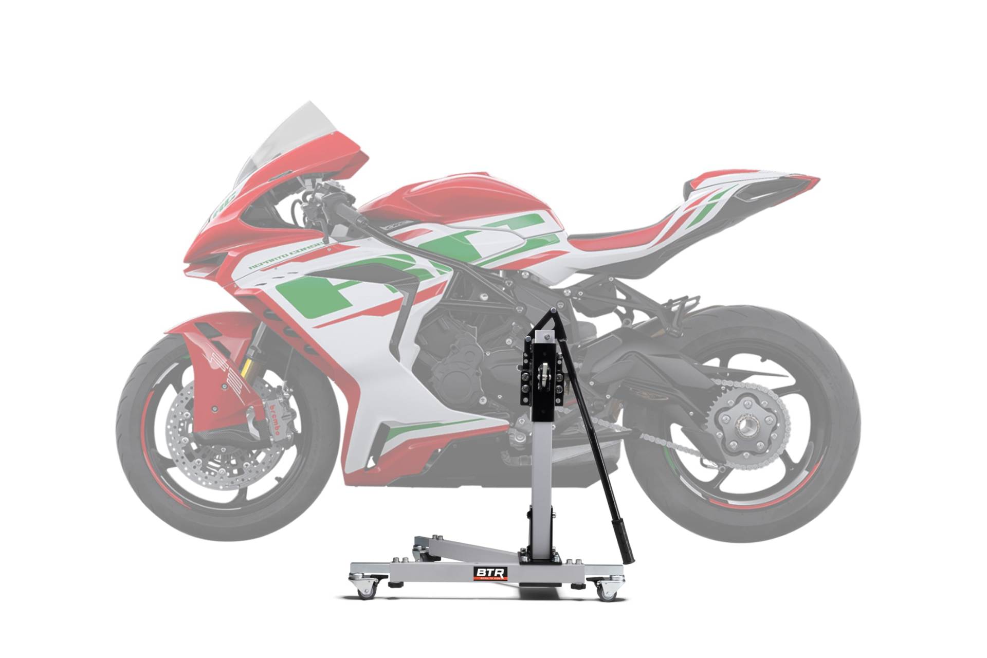 Zentralständer EVOLIFT® für MV Agusta F3 RC 15- Shadow Edition (Grundfarbe: Grau) von BTR Born to Ride