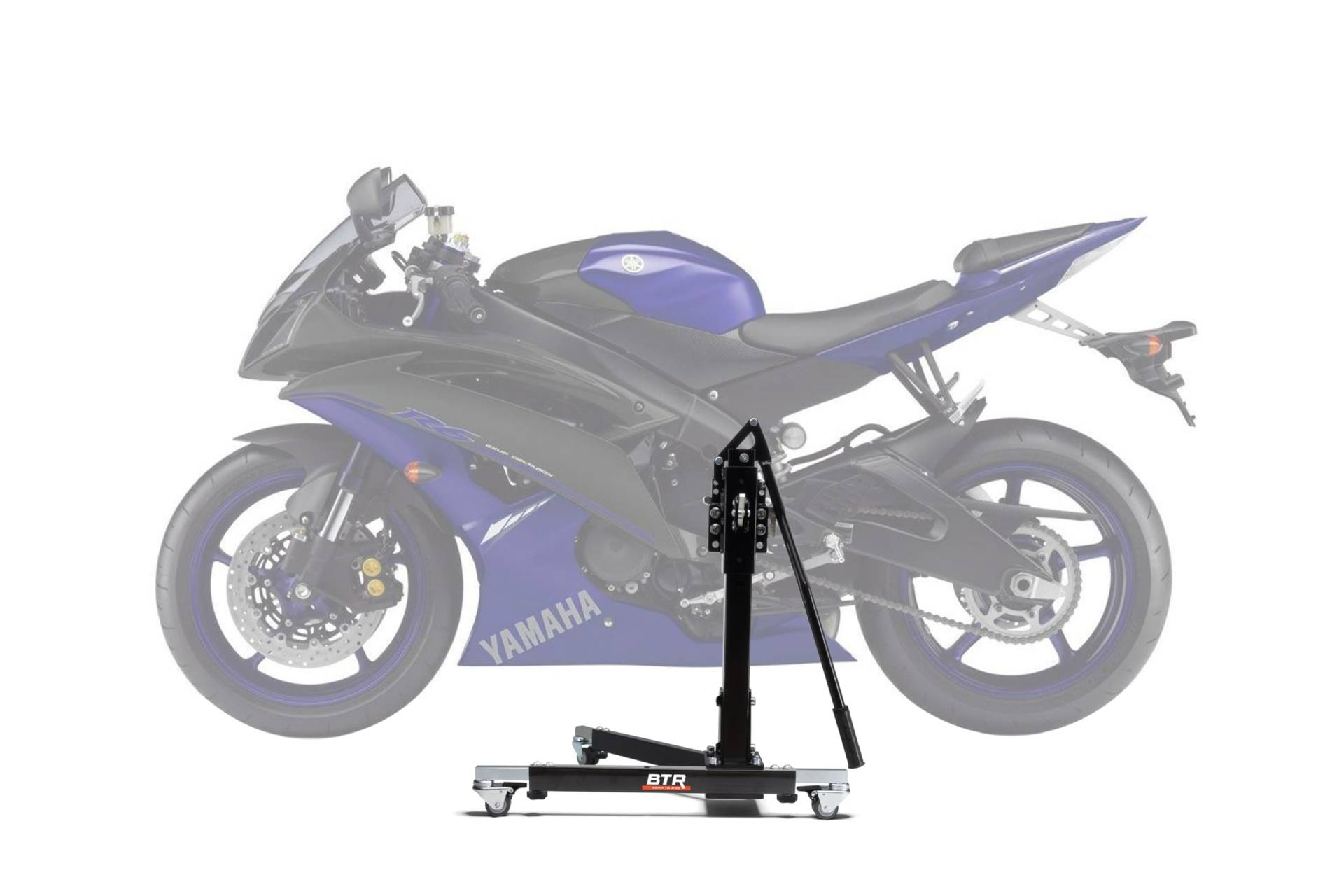 Zentralständer EVOLIFT® für Yamaha R6 (RJ11) 06-07 Black Ops Edition (Grundfarbe: Schwarz) von BTR Born to Ride