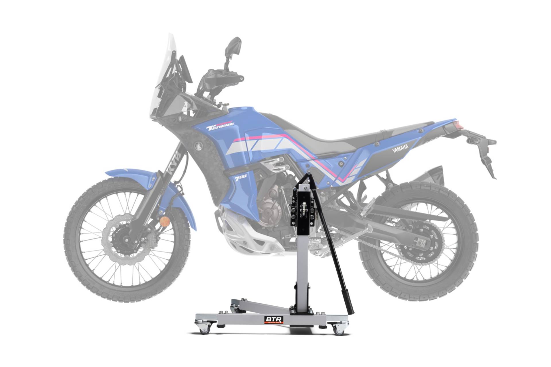 Zentralständer EVOLIFT® für Yamaha Ténéré 700 World Rally 23- Shadow Edition (Grundfarbe: Grau) von BTR Born to Ride