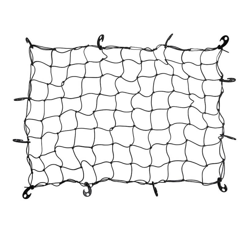 BTSKY - Robustes Spanngurtnetz mit 12 ABS-Haken – große Kapazität, Dachnetz für Autos, Kofferraum, Reisegepäckträger, Elastizität, Dachgepäckträger, 90 x 120 cm bis 180 x 240 cm von BTSKY