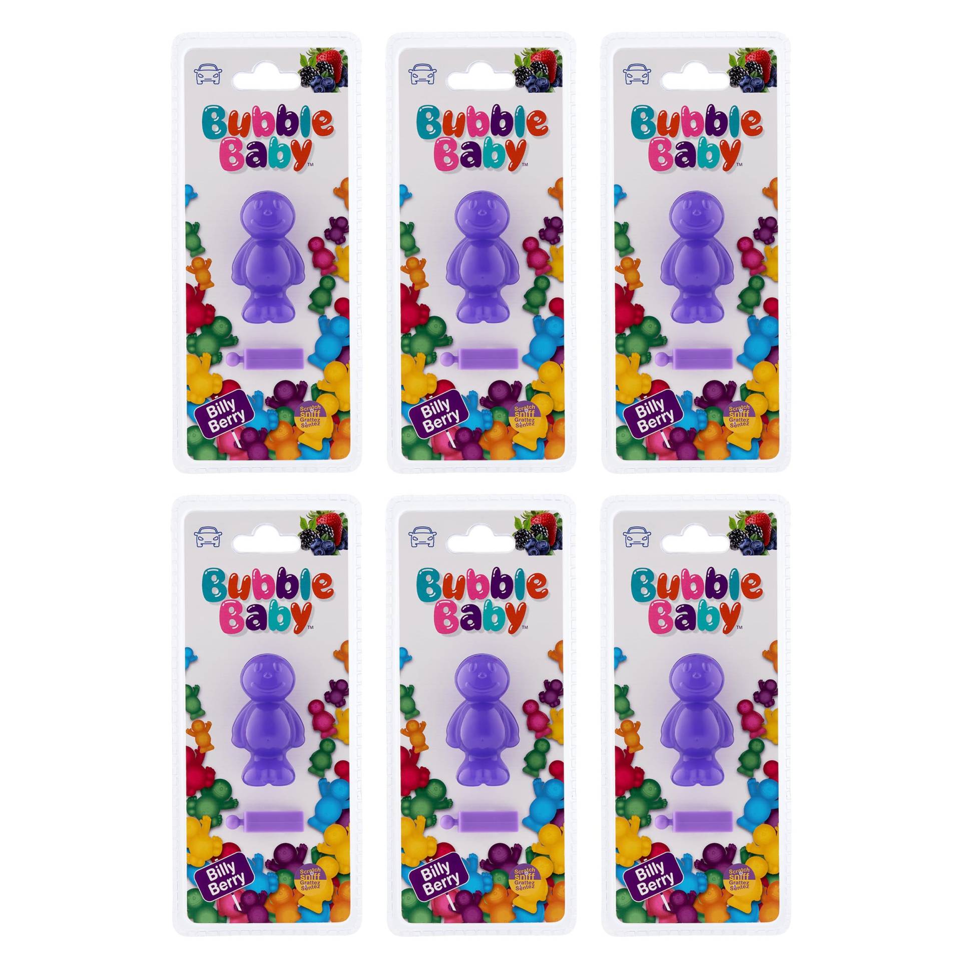 BUBBLEBABY 3D-Lufterfrischer/Clip für Autolüftungsöffnungen mit Beerenduft (6er-Pack) von BUBBLEBABY