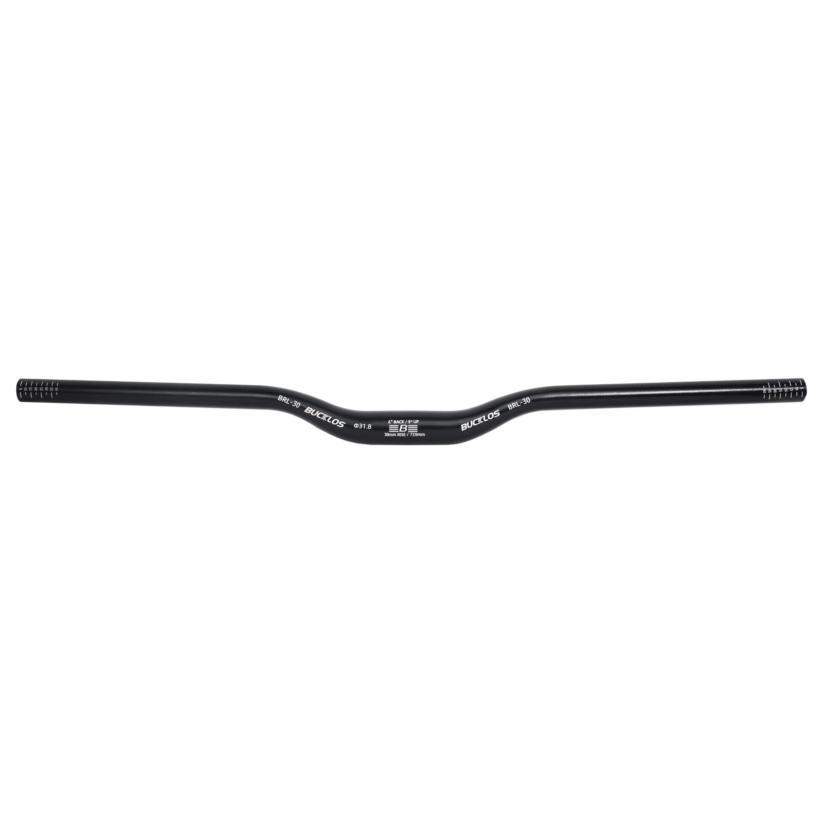 BUCKLOS Mountainbike-Lenker, 31,8 mm – 30/50/90 mm, MTB-Lenker aus Aluminiumlegierung, 720/780 mm, extra lang, für E-Bike, Klapprad, BMX, Downhill-Rennen von BUCKLOS