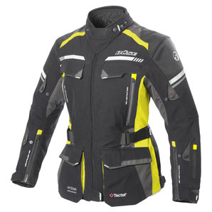 Büse Highland II Damen Textiljacke Schwarz Neon Gelb von Büse