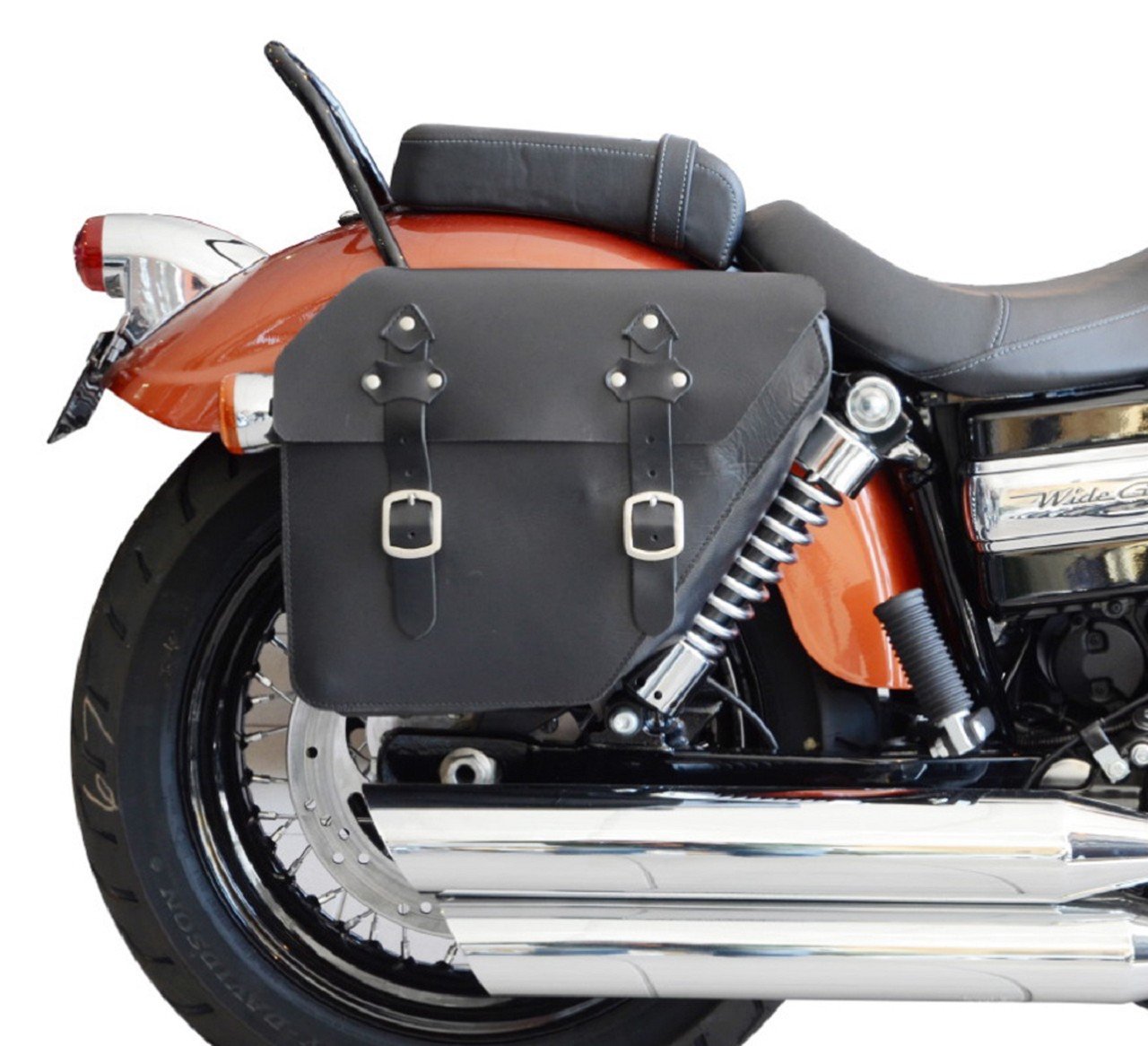 Satteltasche "Springfield" 12 Liter Dyna Modelle Baujahr 1991-2017 Harley Davidson rechte Seite Buffalo Bag. von BUFFALO BAG