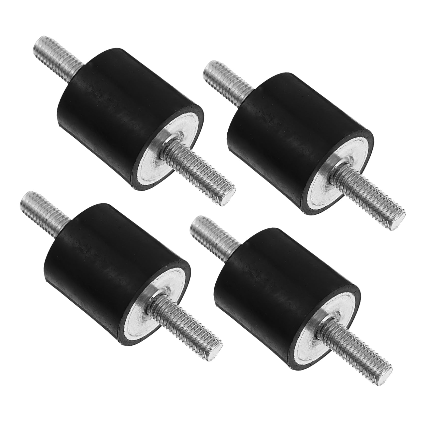 4 Stück Stoßdämpfer Anti-Vibrations-Silentblock Auto Halterungen Antivibration Schwingungsisolatoren Drahtspule gummiring gummischlaufen Gewinde Gummilager Gummihalterungen Black BUGUUYO von BUGUUYO