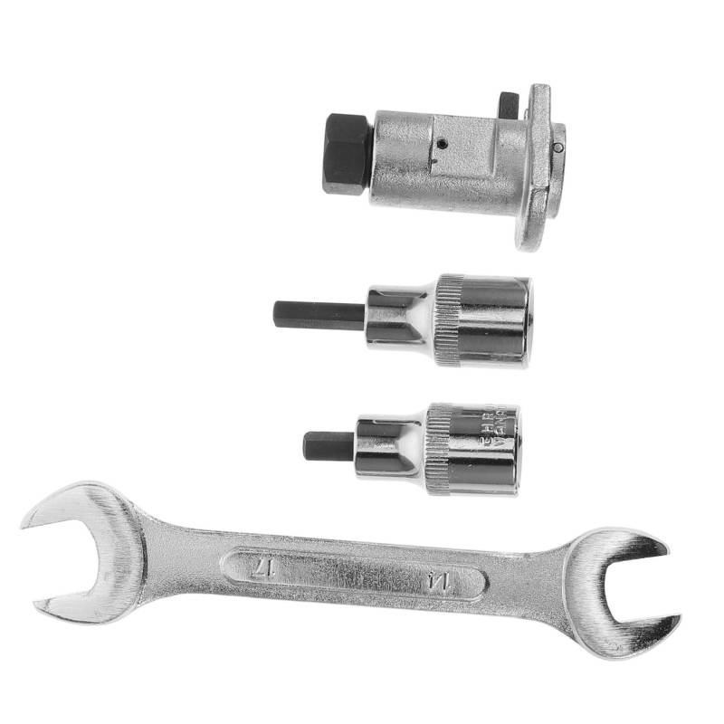 4-Teiliges Set Horntrenner werkzeug Spurstangenkopf-Abzieher Universal-Steckschlüssel Schraubenschlüssel-Stecknuss Universalstreuer mechanisch legierter Stahl Silver BUGUUYO von BUGUUYO