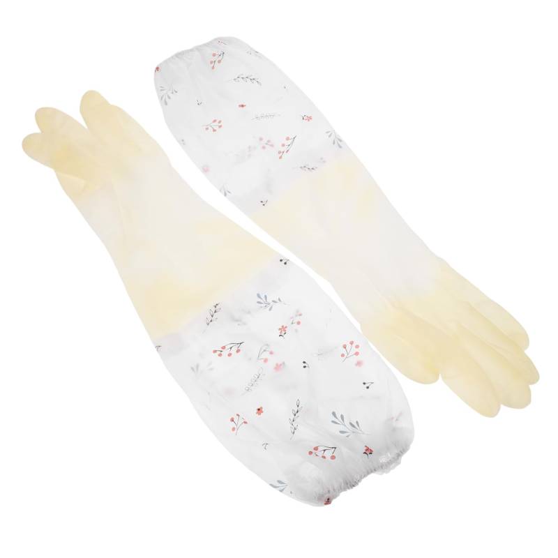 BUGUUYO 1 Paar Handschuhe Handtuchfassbehälter Ladeschutz Kosmetik Kosmetiktasche Bastelsets Kleiderbügel regenfester Schutz Das Fischereizubehör handelt staubdichter Schutz Emulsion Weiß von BUGUUYO