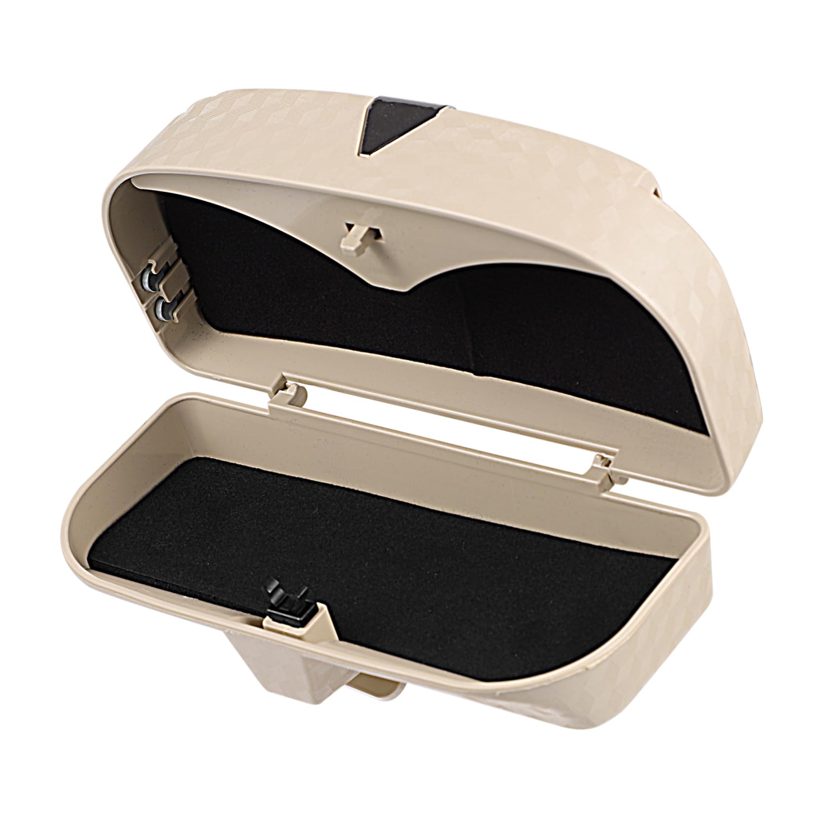 BUGUUYO 1 STK Auto Brillenetui Sonnenbrillenetui mit Autovisier Auto-Visier-Brillenhalter car Storage Box brillenhalterung Auto schnapsgläser aus Kunststoff Plastik Beige von BUGUUYO