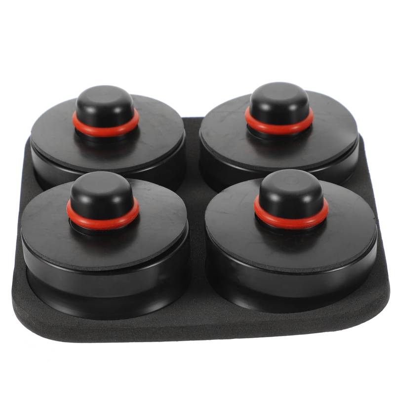 BUGUUYO 1 Satz Buchsenblock gummimatte gummipads Car Lifting Block Car Repair Tool swor Wagenheber Ersatzteile Pad hält Quetschschweißung Wagenheber-Stützblock Adapterbuchsenpads POM Black von BUGUUYO