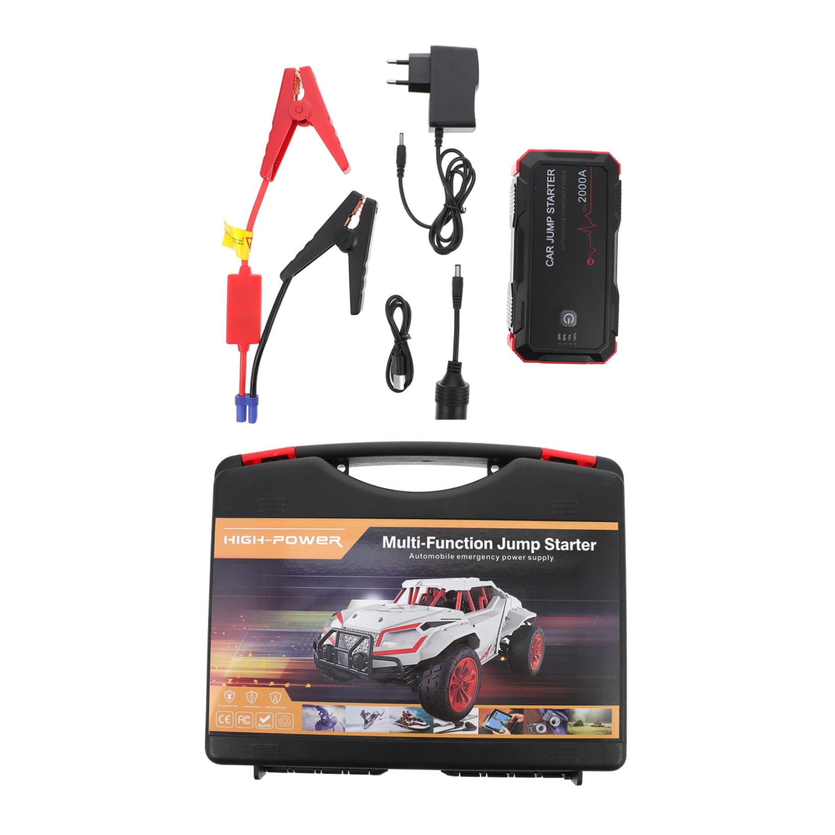 BUGUUYO 1 Set Ladegeräte Batterie Ladegerät Fahrzeug Starthilfe 22000Ma Auto Ladegerät Auto Power Bank Auto Starthilfe Starthilfe Für Auto Automatische Starthilfe Auto Liefert Abs von BUGUUYO