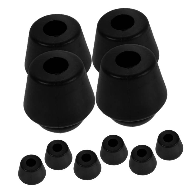 BUGUUYO 10st Türstoßstange Autohaubenstoßstange Stoßfänger Pufferstoßstange Dämpferstoßstange Pufferkissen Haubenstoßstangenpolster Pufferstopper Auto Türstopper Gummi Black von BUGUUYO