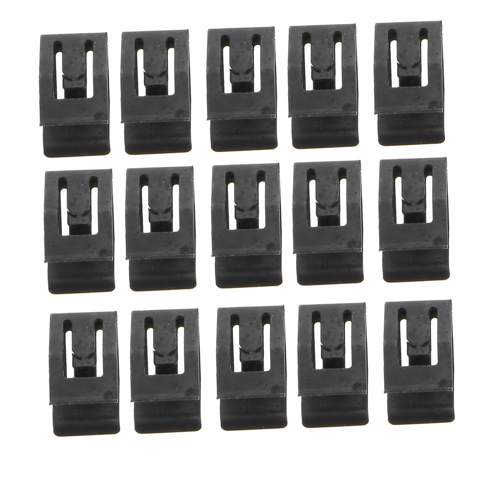 BUGUUYO 150 STK Schnalle Auto-trimm-Clip-Halterung Scheuerleisten-Clips Karosserieblech-Clips Auto-halteklammern Automodell-Clip Konsolenverkleidung Armaturenbrett Zierklammern Black Stahl von BUGUUYO