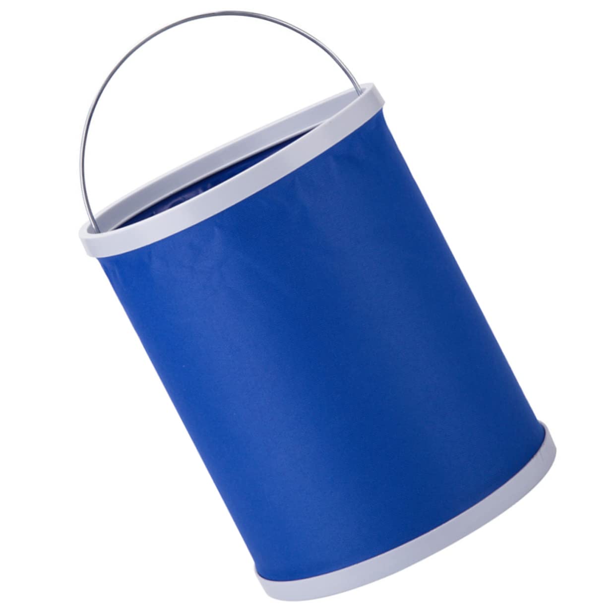 BUGUUYO 1Stk tragbarer Falteimer groß Fluid klappbarer Wasserbehälter Fass tauchfähig klappbarer eimer foldable bucket Wassereimer tragbar faltbarer wasserbehälter 600d Oxford-Stoff Blue von BUGUUYO