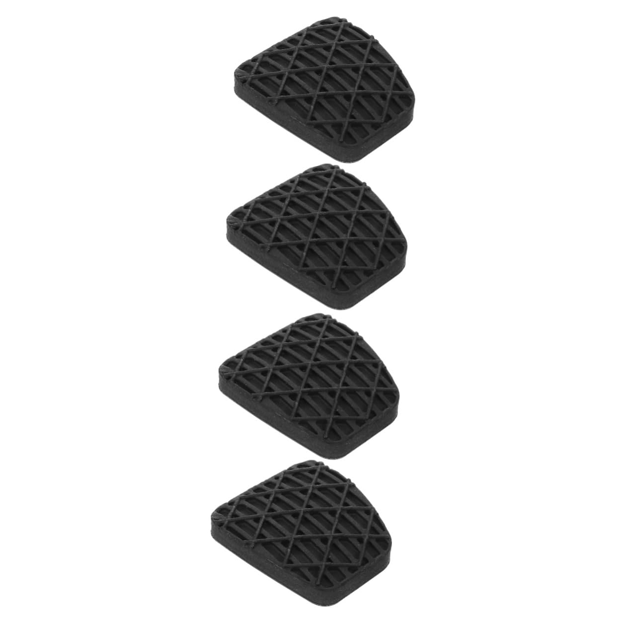 BUGUUYO 2 Paar Bremsbeläge aus Gummi gummimatte gummipads autoreisezubehör gummiauflage autozubehör accessoires Pedalabdeckung Kupplungspedalauflage für Auto Bremspedalauflage Black von BUGUUYO