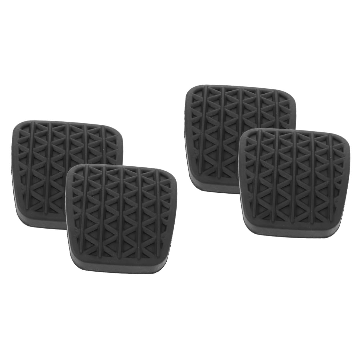 BUGUUYO 2 Paar Kupplungsmatte auto ersatzteile autozubehör car accessories Bremspedalabdeckung Set Kfz-Zubehör auto pedale Auto Pedalauflagen Pedale Fußabdeckungen Gaspedale Gummi Black von BUGUUYO