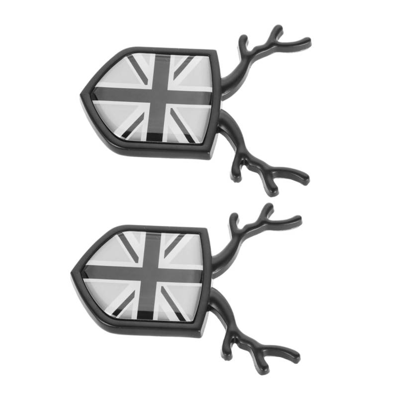 BUGUUYO 2 Stück Britisches Emblem Abzeichen Kofferraum Außendekoration Auto Emblem Kfz Abzeichen 3D Autoembleme Britische Flagge Emblem Aufkleber Auto Abzeichen Aufkleber von BUGUUYO