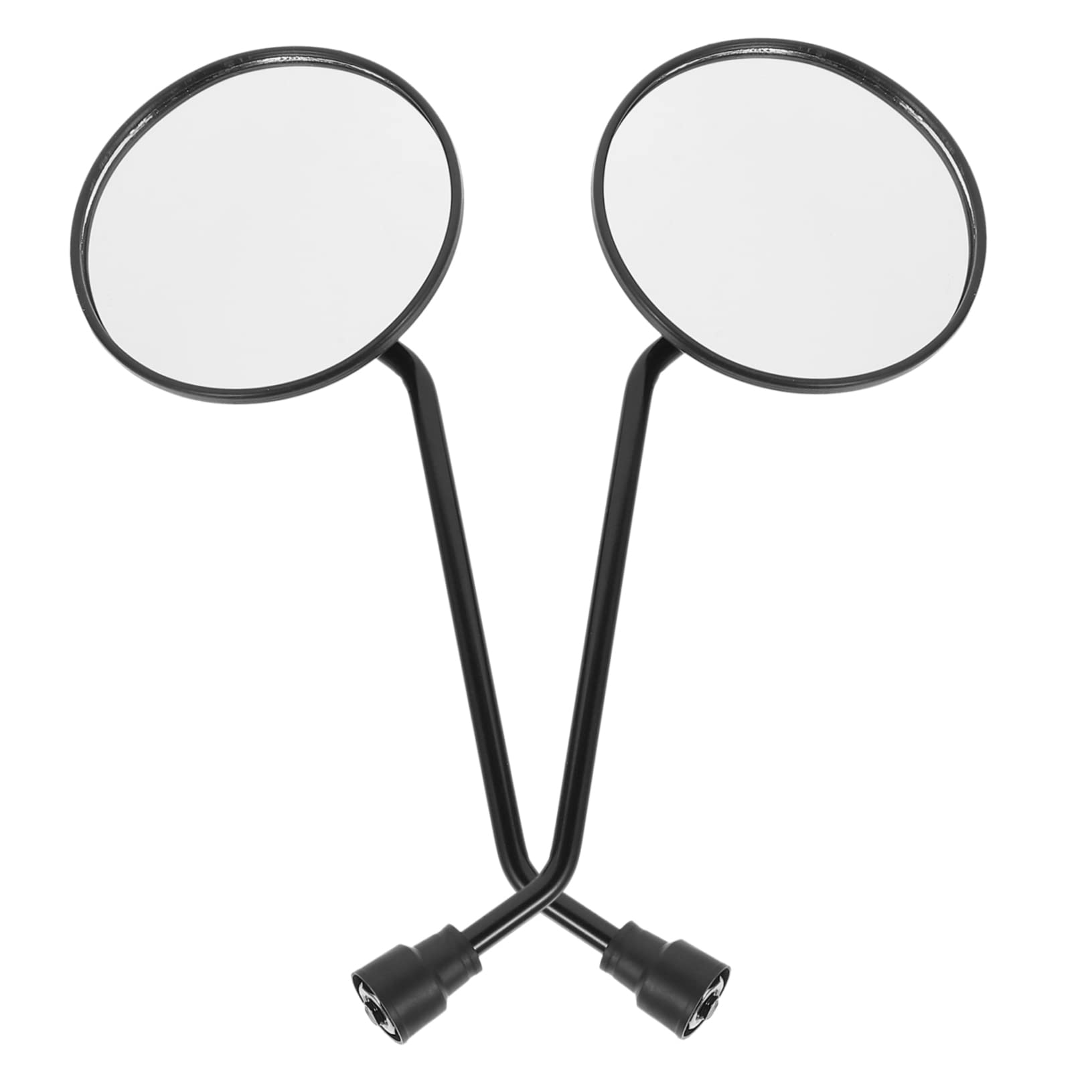 BUGUUYO 2St Fahrrad Reflektor Rennradspiegel Motorradspiegel Fahrrad Rückansicht Fahrradzubehör motorcycle mirrors e bike rückspiegel Fahrrad Rückspiegel Sicherheitsspiegel Glas Black von BUGUUYO