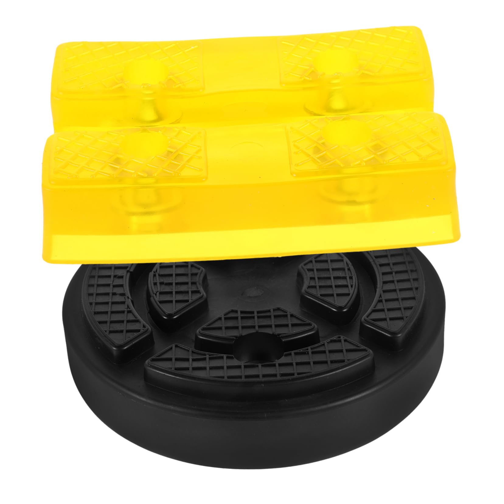 BUGUUYO 2st Wagenheberauflage Hebebühnenblöcke Bodenheberauflage Wagenheberpolster Für Wohnmobile Klinkenpad-Adapter Jack-Lift-pad Hebekissen Für Kraftfahrzeuge Auflage Heben Gummi Yellow von BUGUUYO