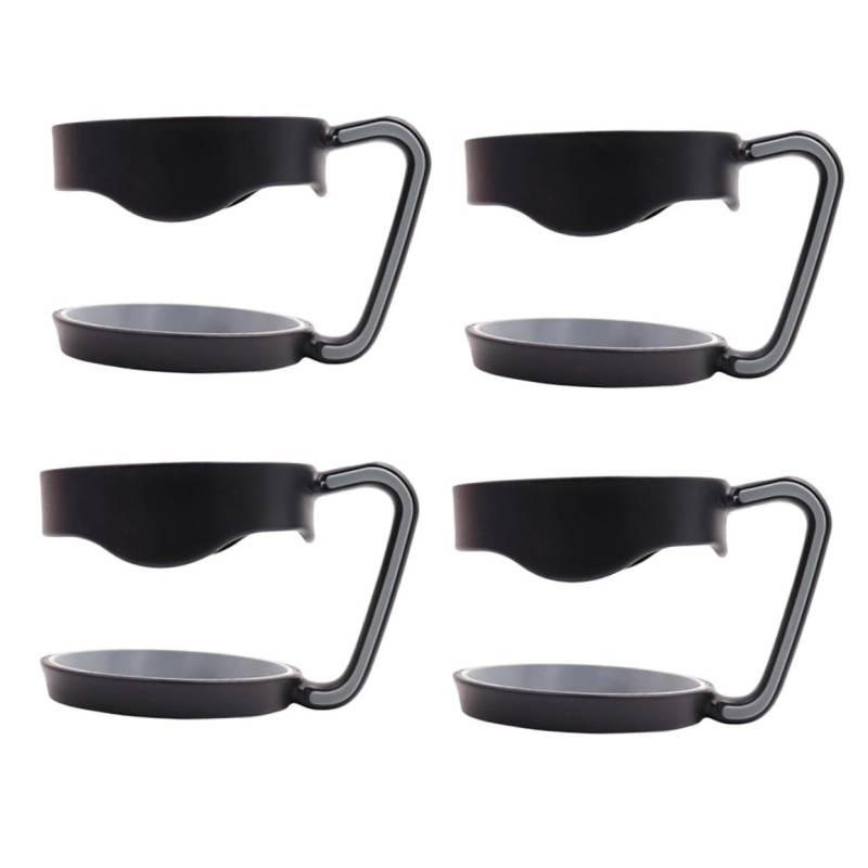 BUGUUYO 4 Stück 30 Bechergriff Bierkrug Griff Becherhalter Kaffeetassenhalter Becher mit Henkel Flaschengriff Tassengriff Reisebecher Tasse Getränkehalter Edelstahlbecher Black von BUGUUYO