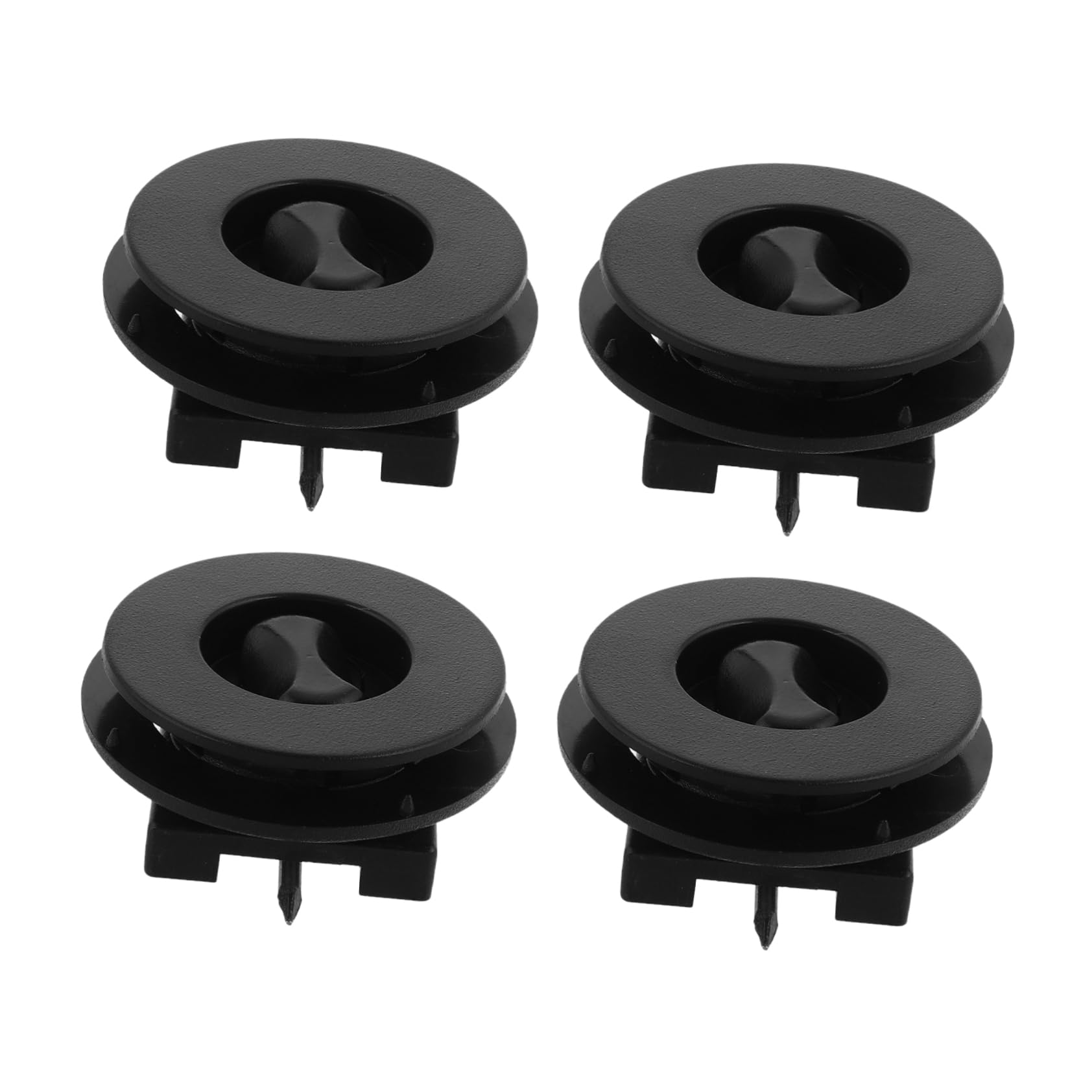 BUGUUYO 4 Stück Auto-Fußmattenschnalle Teppich Befestigung Clips Bodenmatte Halterung Teppich Clip Set Auto Teppich Clips Fahrzeug Zubehör Nicht-Schlupfmatten-Klemmen Teppichklemme Black von BUGUUYO