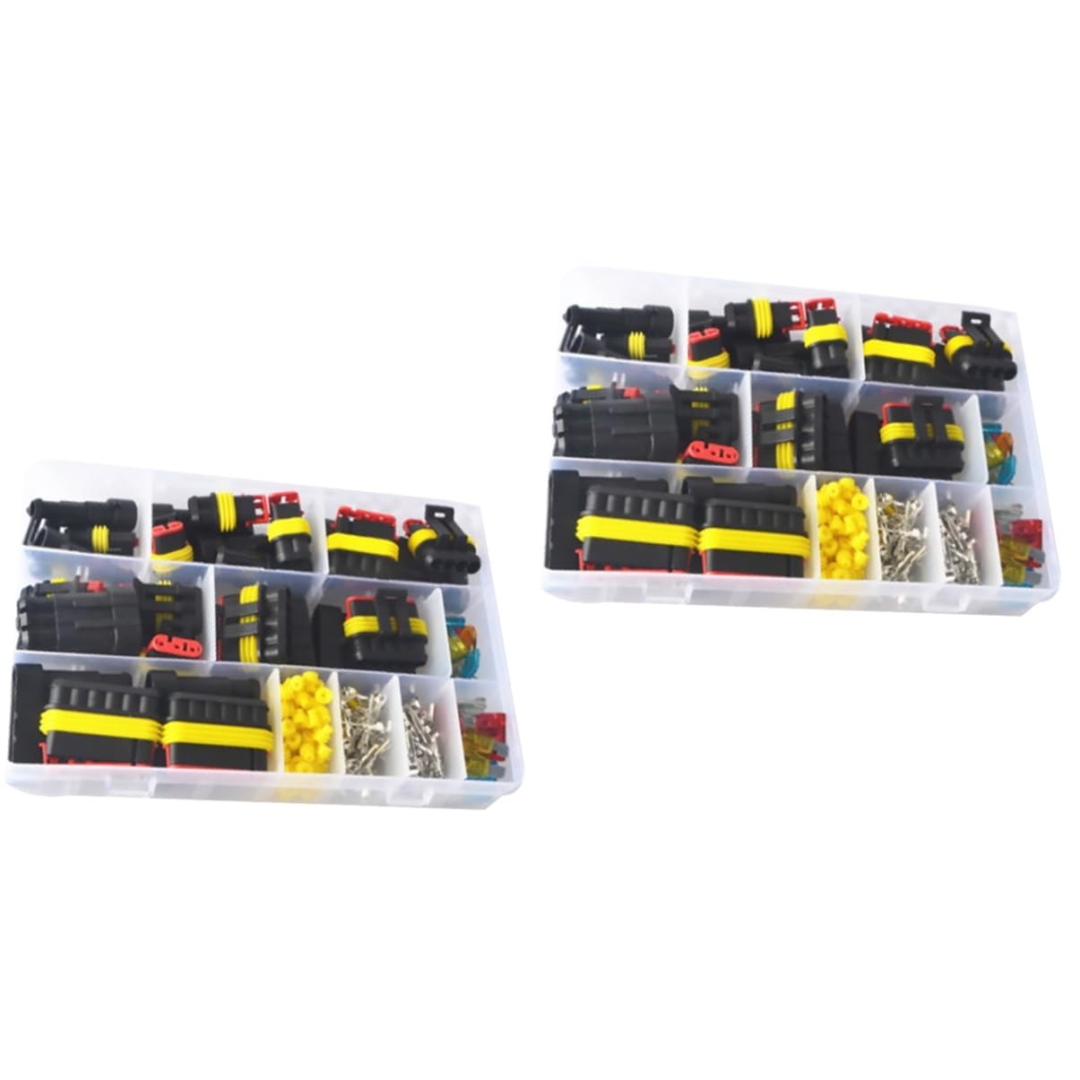 BUGUUYO 480 Stk Fahrzeug wasserdichter Stecker shrink tube wire electrical connectors Elektrische Steckverbinder Kfz-Steckverbinder Lochverbinder Auto wasserdichter elektrischer Stecker von BUGUUYO