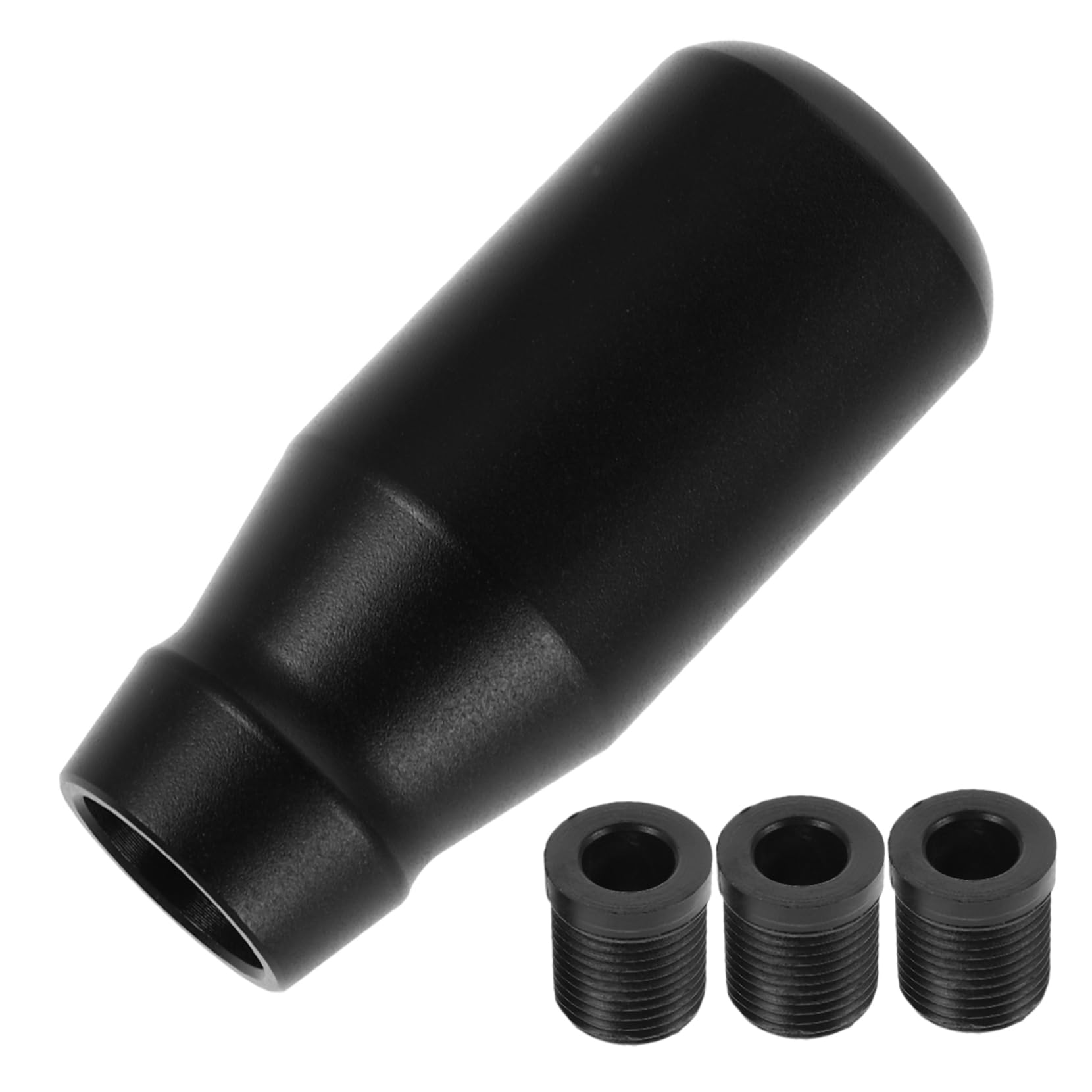 BUGUUYO Auto Getriebekopf Auto-Stick-schaltknauf Schaltknauf-Adapter Schalthebelabdeckung Auto Schalthebel Abdeckung Schaltknaufabdeckung Schaltknauf Automatik Black Aluminiumlegierung von BUGUUYO