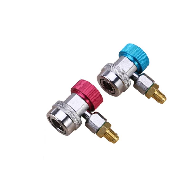 BUGUUYO Auto Klimaanlage R134A Schnellkupplung Stecker Adapter Blau & Rot Für Einfache Installation Und Wartung Von Kfz Klimaanlagen Ideales Zubehör Für Werkstätten Und von BUGUUYO