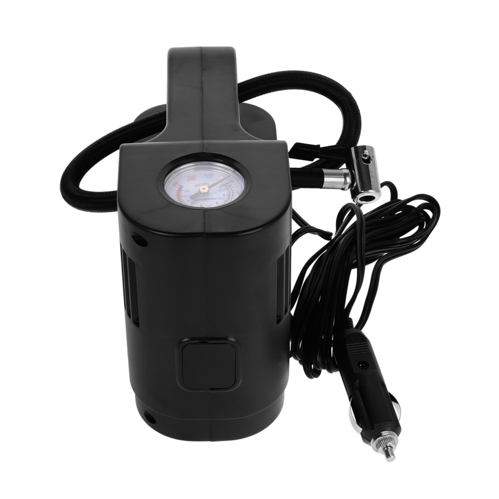 BUGUUYO Auto Luftpumpe Auto-luftpumpe Fahrradluftpumpe Mit Manometer Luftpumpe Für Fahrradreifen Reifenpumpe Elektrische Pumpe Für Schlauchboote Luft-fahrradpumpen-inflator Abs Black von BUGUUYO