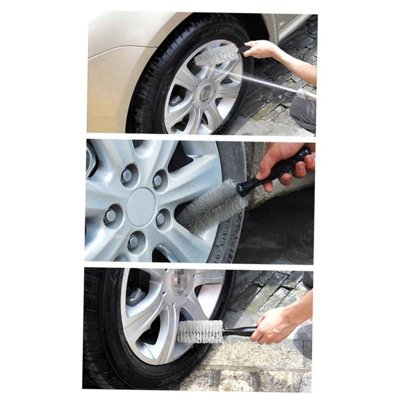 BUGUUYO Auto Rad bürste reinigungsbürste Auto Pflege autowaschset Motorradreinigung zubehör für Auto auto4parts Auto zubehör autowäsche Auto wascheimer Auto Cleaner Autofelgenbürste Black von BUGUUYO