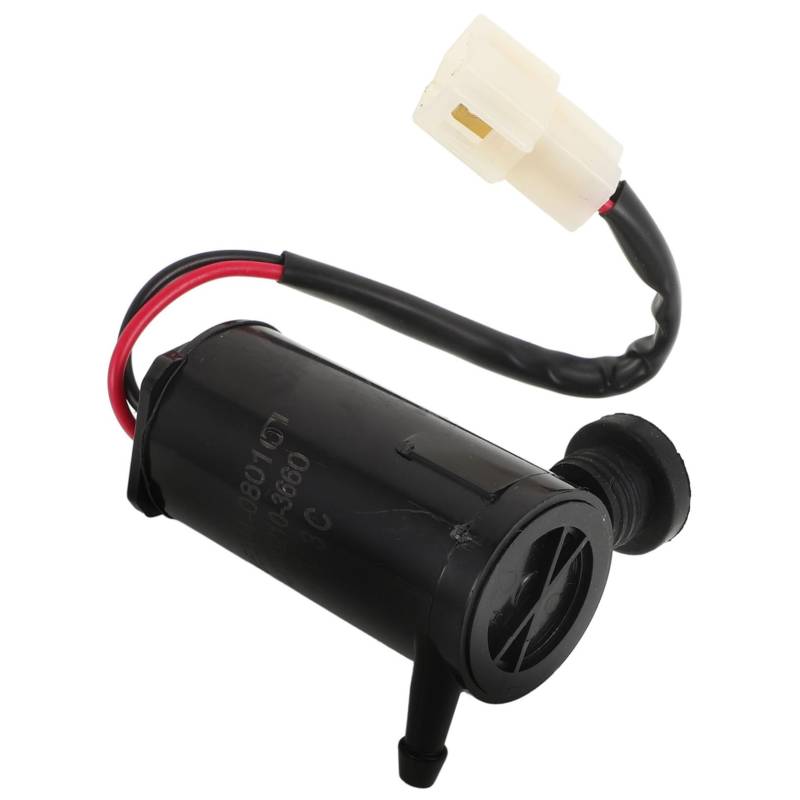 BUGUUYO Auto Wasserspray Motor Waschflüssigkeitspumpe Kfz Scheibenwaschmotor Wischermotor Ersatz Scheibenwascher Teile Wischermotoren Scheibenwischer Sprühmotor Schwarzer von BUGUUYO