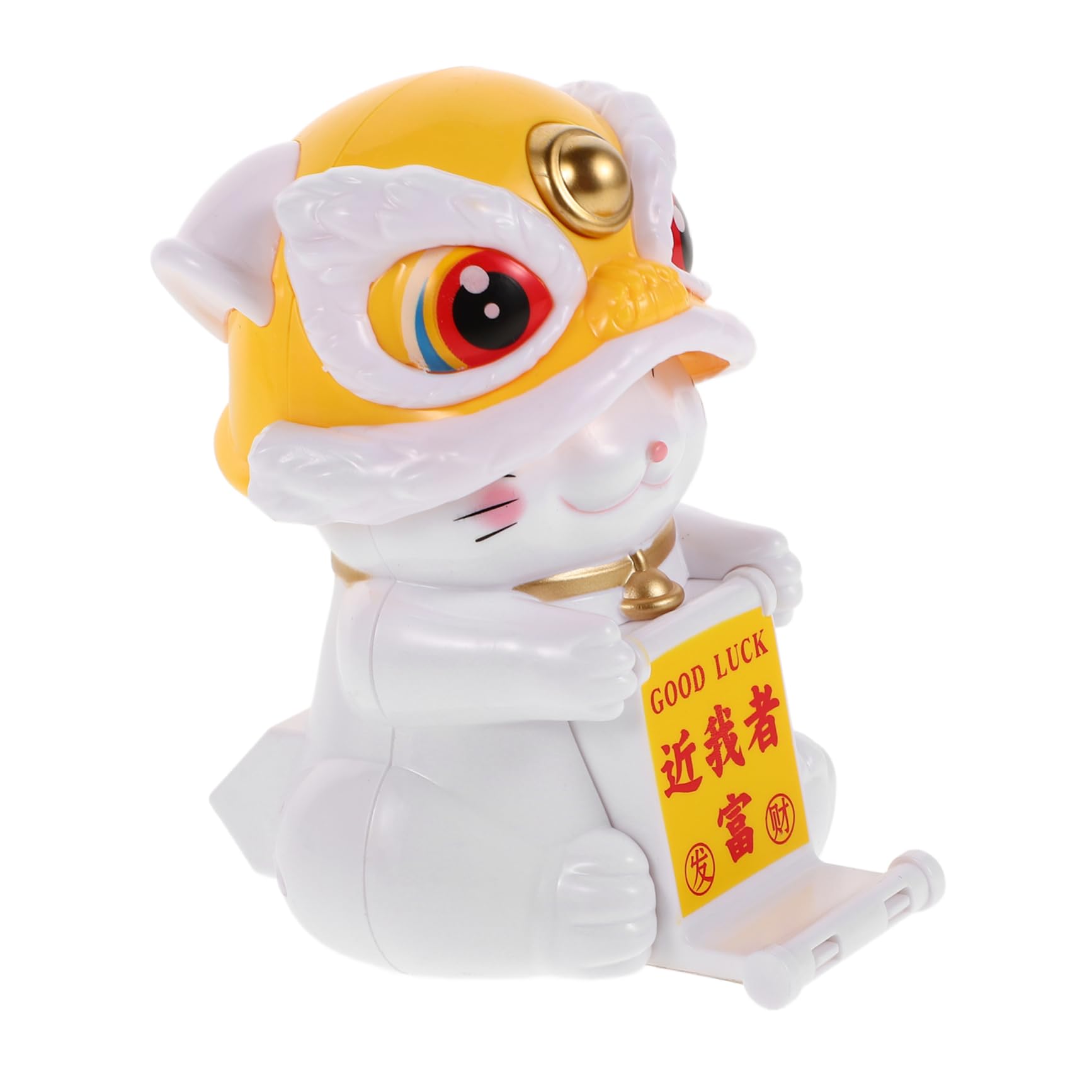 BUGUUYO Autoschmuck Chinesische Glückskatze solare Tanzfiguren Solarbetriebene winkende Katze Solar-Glückskatzen-Statue Chinesische glückliche Katzenfigur glückliche Katzenstatue Plastik von BUGUUYO