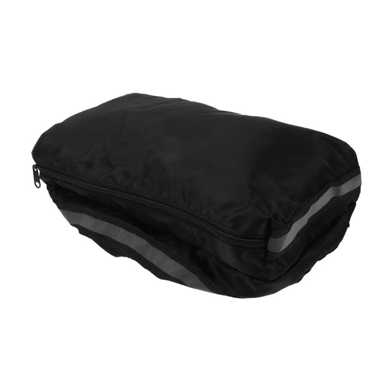 BUGUUYO Batterie-aufbewahrungsbox Radfahren Koffer Fahrrad Fahrradständer Sitz Fahrradtasche Hinten Satteltasche Taschen Roller Handhaben Fahrradkorb Hinten Träger Würfel Polyester Black von BUGUUYO