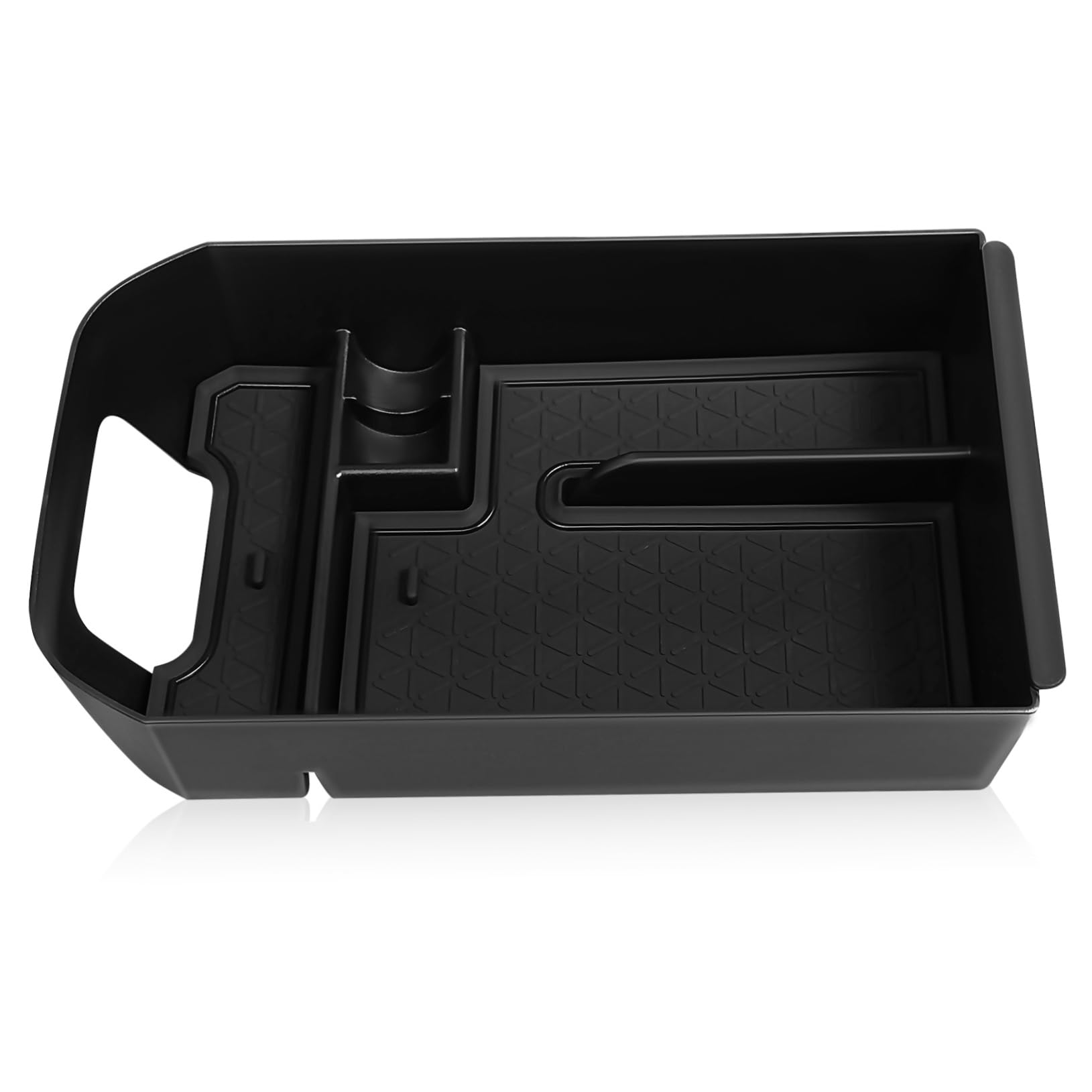 BUGUUYO Fachaufbewahrungsbox Auto-Organizer Und Aufbewahrungs-mittelkonsole Autoorganisatoren Und -aufbewahrung Armlehnen-mittelkonsolen-Organizer Getränkehalter Im Auto Plastik Black von BUGUUYO