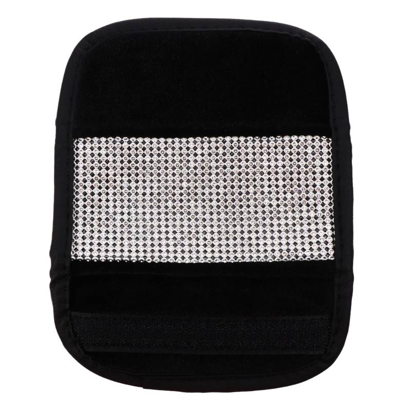 BUGUUYO Handbremsenabdeckung glitzernder Getriebeschutz Strass Auto Bausatz Lizenz Zubehör autolenkradüberzug car Steering Wheel Covers Auto-Getriebeabdeckung Handbremsenschutz PU-Leder von BUGUUYO