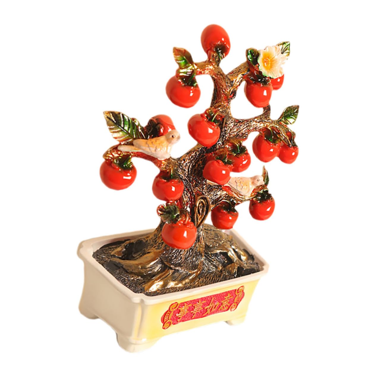 BUGUUYO Home Decoration Ornamente Dekorationen Ornamente Für Handwerk Frühling Festival Skulptur Ornament Chinesische Bürodekoration Neujahr Ornament Persimmon Küchendekoration Harz von BUGUUYO