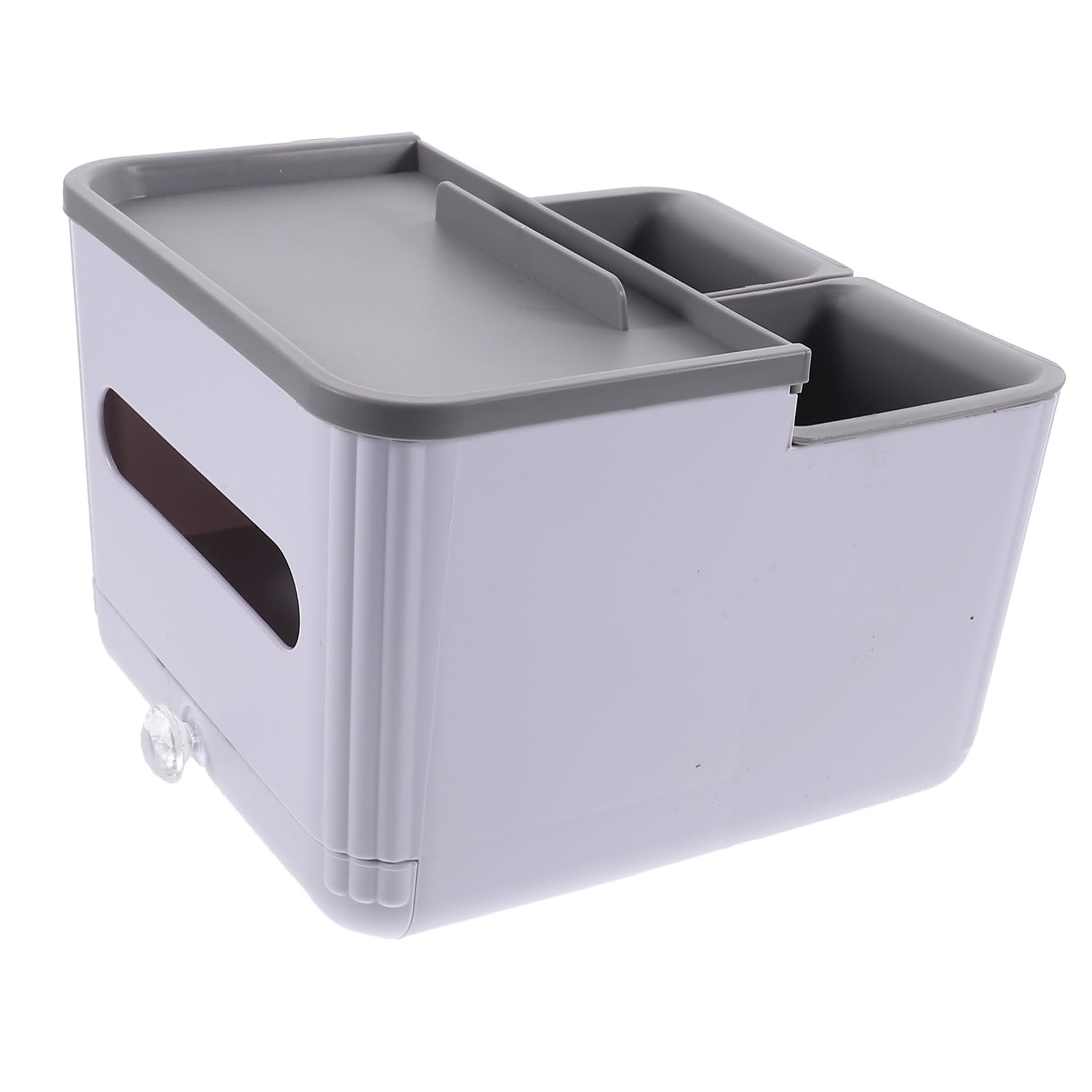 BUGUUYO Kasten Storage Boxes aufbwahrungs-Box Getränkehalter Auto becherhalter für Zubehör Getränketräger Kiste Wasserflaschenhalter Taschentuchhalter fürs Auto Nylon Grey von BUGUUYO