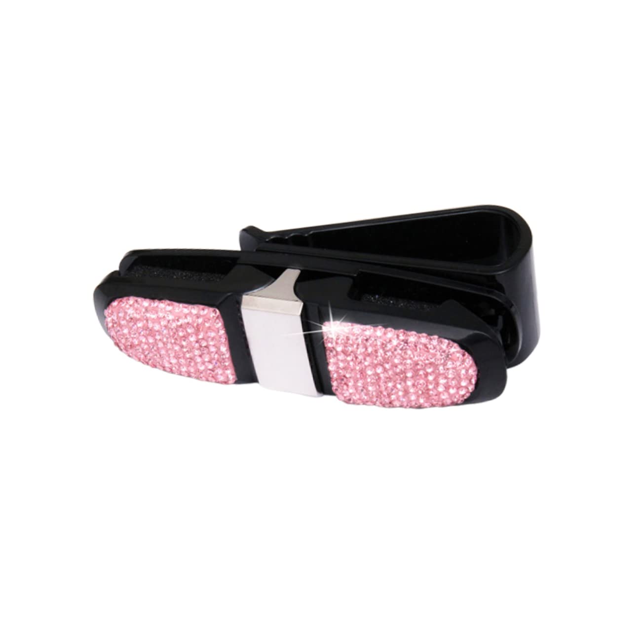 BUGUUYO Rotierendes Gestell Sonnenbrillen-Clips Auto Visier Sonnenbrillenhalterung Sonnenbrillenhalter Für Auto Autozubehör Visierclips Für Auto-Sonnenbrillen Diamant-Sonnenbrille Rosa von BUGUUYO