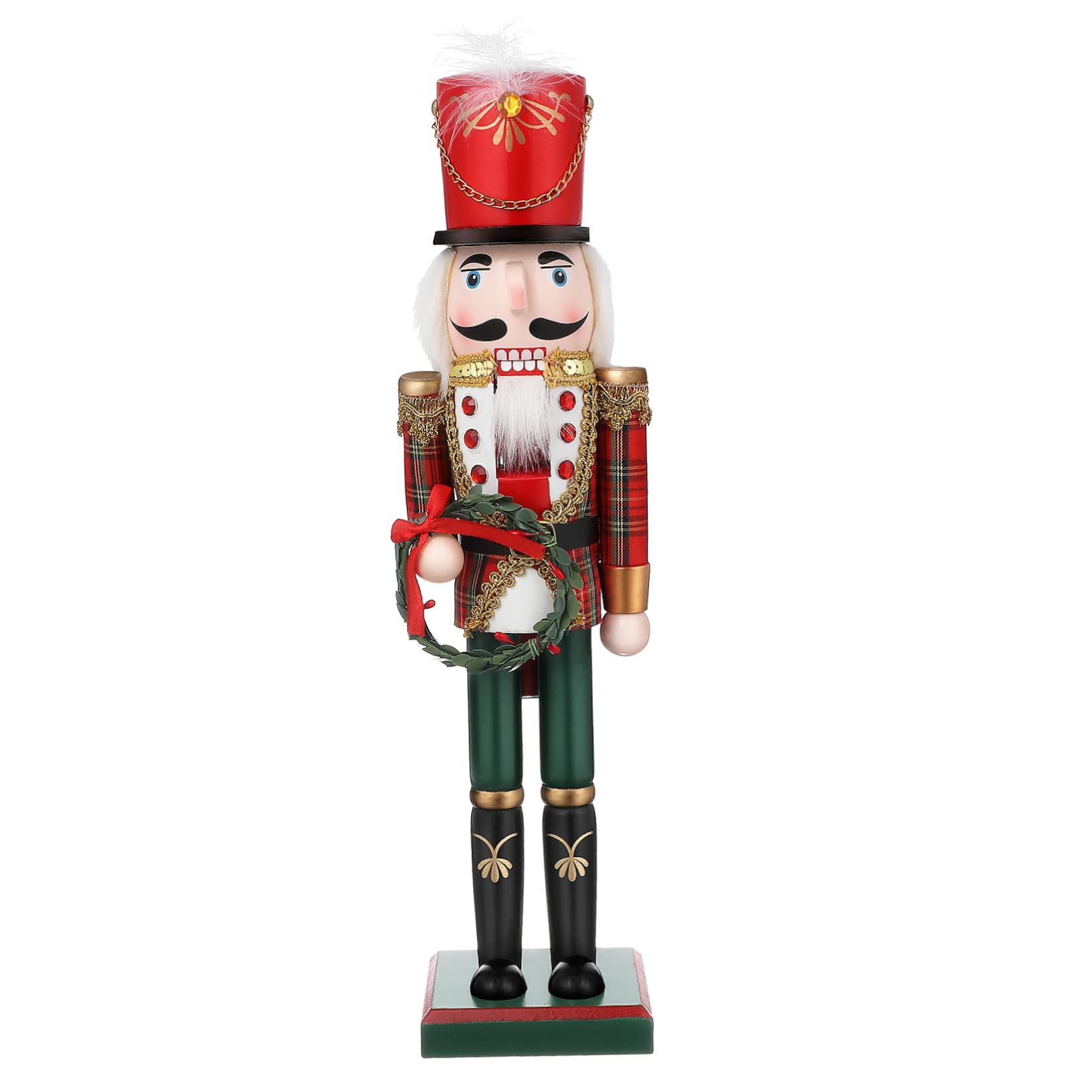 BUGUUYO Soldat Nussknacker Weihnachtsschmuck Nussknacker Statue Weihnachten Tischdekoration Nussknacker Figuren Weihnachten Nussknacker Soldat Nussknacker Puppe Weihnachtsdekoration Aus von BUGUUYO