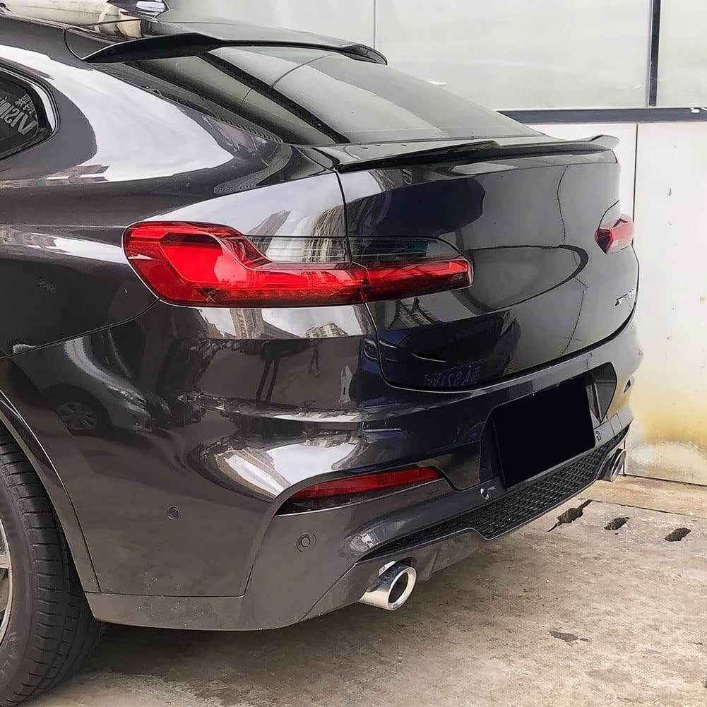 Auto ABS Dachspoiler Heckspoiler Flügel Lippe für BMW X4 G02 M40d M40i 2018-2022, Auto HeckspoilerflüGel Kofferraumdachspoiler Tuning Zubehör von BUGX