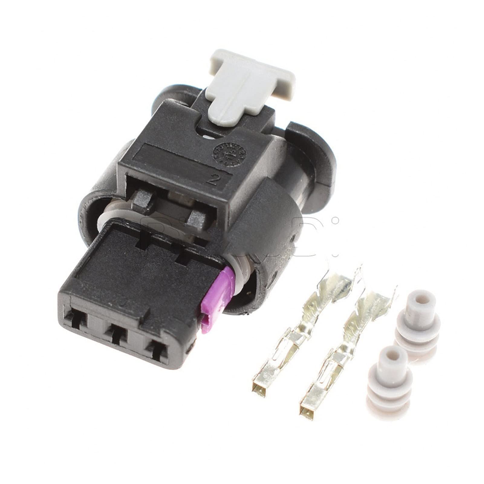 05.05.201.20 KIT 1718653-1. TE 3. PIN Auto Elektronischer männlicher weiblicher wasserdichter Stecker-Stecker kompatibel mit Vw. Audi 4F0973703A 4F0973703. (Color : Female, Size : 1Set) von BUIEX