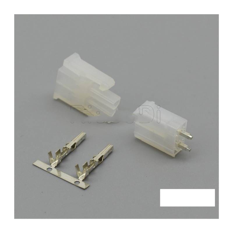 5-50Set 5557 5569 5559 2Pin Zweireihiger transparenter schwarzer Molex 4.2 Atx. Männlicher weiblicher Anschlussstecker Compatible With Computer (Color : 55575569-2X1A, Size : 5Pcs) von BUIEX