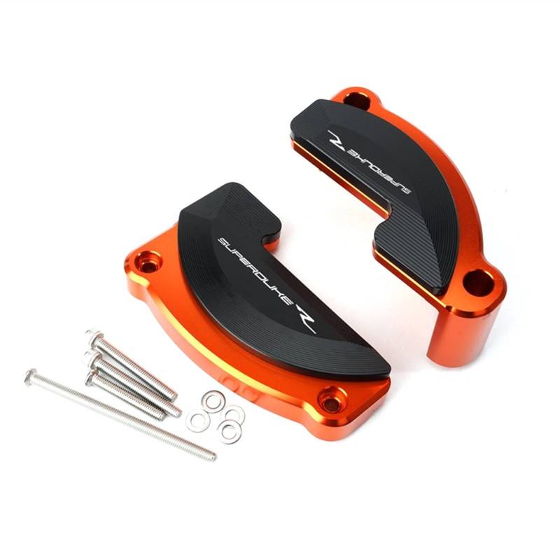 Motorrad Links Rechts Motorgehäuse Slider Schutzfolie for 1290 Super Duke R RC8 RC8R 1290 Superduke R 14-2016 2018 RC8 R 09-14 (Color : Orange) von BUSEB