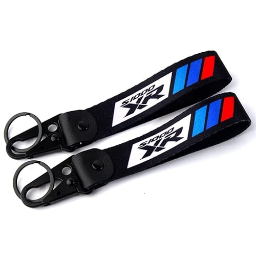 Motorradzubehör Stickerei Schlüsselanhänger Kette Schlüsselanhänger Schlüsselanhänger for S1000RR S1000XR S1000R HP4 HP2 (Color : 2PCS S1000XR) von BUSEB