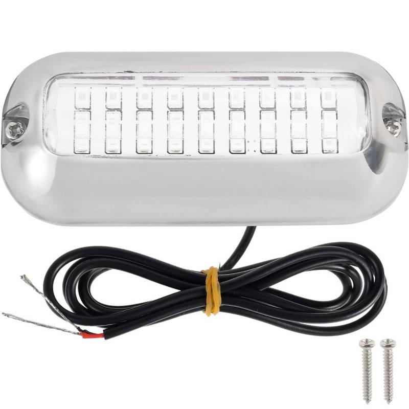 1/2 Stück 27 LED Marine Boat Lights 74 lm 12 V 50 W LED Innen LED IP68 IP68 IPERSHERPHOP 3,7 Zoll Bootsbrücke Courtsy Cockpit Light Navigation Lights W/316 Edelstahl für die Yacht von BUTORY