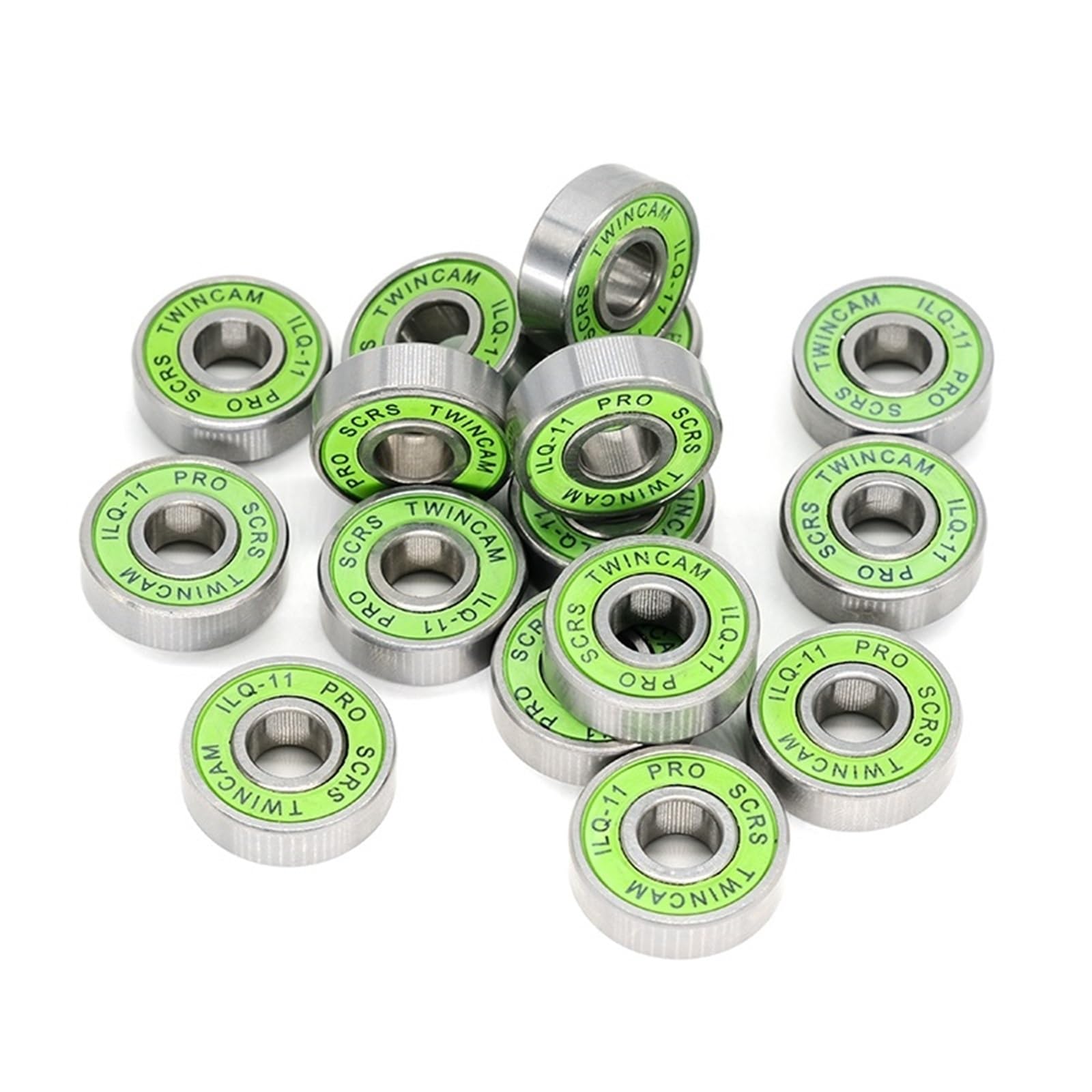 8 Stücke 608 RS Lager ILQ-11 8x22x7 Grün Longboard Geschwindigkeit Inline Skate Radlager Skate Roller Glatte Skate Roller Lager(8Pcs ILQ-11 Green) von BUTPDYPEP